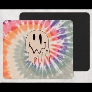 Tie-dye Smiley Mouse Pad